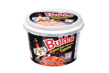 Samyang rýžové koláčky s příchutí pikantního kuřete Buldak, Topokki 185g